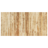 NNEVL Dining Table 180x90x76 cm Rough Mango Wood