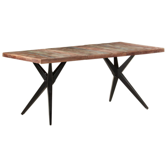 NNEVL Dining Table 180x90x76 cm Solid Reclaimed Wood
