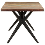 NNEVL Dining Table 180x90x76 cm Solid Reclaimed Wood