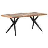 NNEVL Dining Table 180x90x76 cm Solid Reclaimed Wood