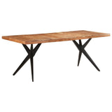 NNEVL Dining Table 200x90x76 cm Solid Acacia Wood