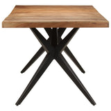 NNEVL Dining Table 200x90x76 cm Solid Acacia Wood