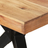 NNEVL Dining Table 200x90x76 cm Solid Acacia Wood