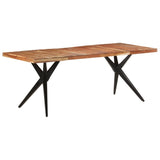 NNEVL Dining Table 200x90x76 cm Solid Acacia Wood