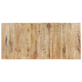 NNEVL Dining Table 200x90x76 cm Rough Mango Wood