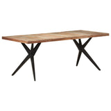 NNEVL Dining Table 200x90x76 cm Solid Reclaimed Wood