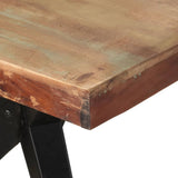 NNEVL Dining Table 200x90x76 cm Solid Reclaimed Wood
