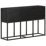 NNEVL Sideboard 115x30x76 cm Solid Mango Wood