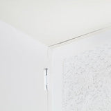 NNEVL TV Cabinet White 115x30x46 cm Solid Mango Wood