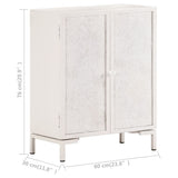 NNEVL Sideboard 60x30x76 cm Solid Mango Wood