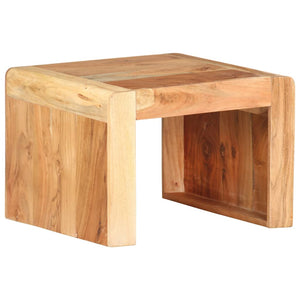 NNEVL Side Table 43x40x30 cm Solid Acacia Wood