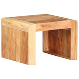 NNEVL Side Table 43x40x30 cm Solid Acacia Wood