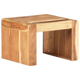 NNEVL Side Table 43x40x30 cm Solid Acacia Wood
