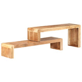 NNEVL 2 Piece TV Cabinet Solid Acacia Wood
