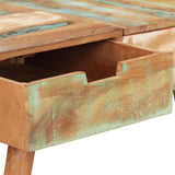NNEVL Dressing Table with Mirror 112x45x76 cm Solid Reclaimed Wood