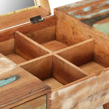 NNEVL Dressing Table with Mirror 112x45x76 cm Solid Reclaimed Wood