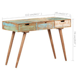 NNEVL Dressing Table with Mirror 112x45x76 cm Solid Reclaimed Wood