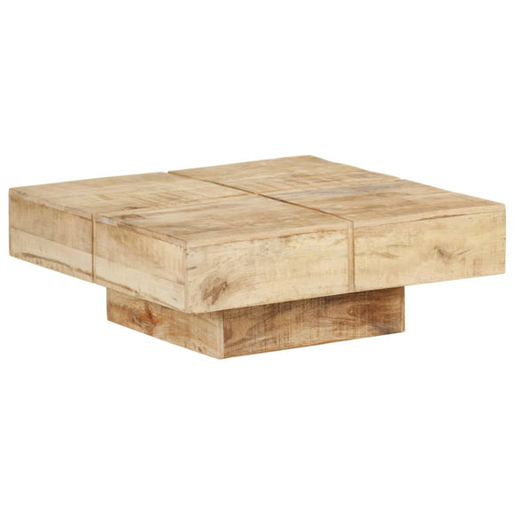 NNEVL Coffee Table 80x80x28 cm Solid Mango Wood