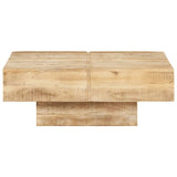 NNEVL Coffee Table 80x80x28 cm Solid Mango Wood