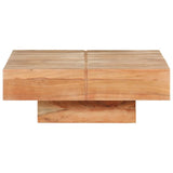 NNEVL Coffee Table 80x80x28 cm Solid Acacia Wood