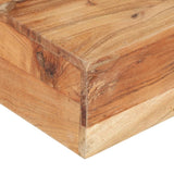 NNEVL Coffee Table 80x80x28 cm Solid Acacia Wood