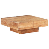 NNEVL Coffee Table 80x80x28 cm Solid Acacia Wood