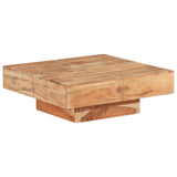 NNEVL Coffee Table 80x80x28 cm Solid Acacia Wood
