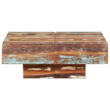 NNEVL Coffee Table 80x80x28 cm Solid Reclaimed Wood