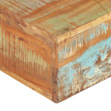 NNEVL Coffee Table 80x80x28 cm Solid Reclaimed Wood