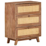 NNEVL Sideboard 61x35x76 cm Solid Mango Wood
