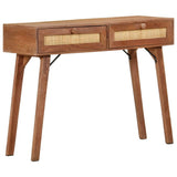 NNEVL Console Table 100x35x76 cm Solid Mango Wood
