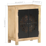 NNEVL Sideboard 60x35x75 cm Solid Mango Wood