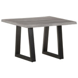 NNEVL Coffee Table with Live Edges 60x60x40 cm Solid Acacia Wood