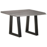NNEVL Coffee Table with Live Edges 60x60x40 cm Solid Acacia Wood