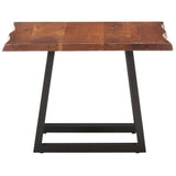 NNEVL Coffee Table with Live Edges 60x60x40 cm Solid Acacia Wood