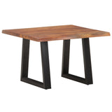 NNEVL Coffee Table with Live Edges 60x60x40 cm Solid Acacia Wood