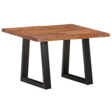 NNEVL Coffee Table with Live Edges 60x60x40 cm Solid Acacia Wood