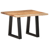 NNEVL Coffee Table with Live Edges 60x60x40 cm Solid Acacia Wood