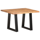 NNEVL Coffee Table with Live Edges 60x60x40 cm Solid Acacia Wood