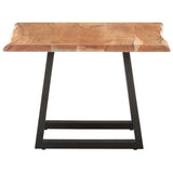 NNEVL Coffee Table with Live Edges 60x60x40 cm Solid Acacia Wood