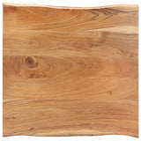 NNEVL Coffee Table with Live Edges 60x60x40 cm Solid Acacia Wood