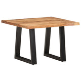 NNEVL Coffee Table with Live Edges 60x60x40 cm Solid Acacia Wood