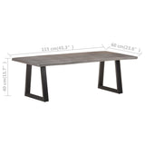NNEVL Coffee Table with Live Edges 115x60x40 cm Solid Acacia Wood