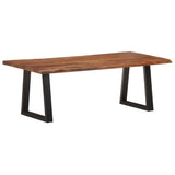 NNEVL Coffee Table with Live Edges 115x60x40 cm Solid Acacia Wood