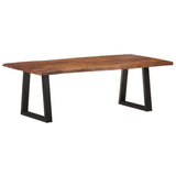 NNEVL Coffee Table with Live Edges 115x60x40 cm Solid Acacia Wood