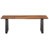 NNEVL Coffee Table with Live Edges 115x60x40 cm Solid Acacia Wood