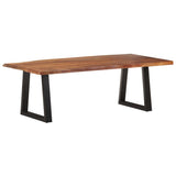 NNEVL Coffee Table with Live Edges 115x60x40 cm Solid Acacia Wood
