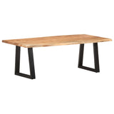 NNEVL Coffee Table with Live Edges 115x60x40 cm Solid Acacia Wood