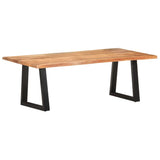 NNEVL Coffee Table with Live Edges 115x60x40 cm Solid Acacia Wood