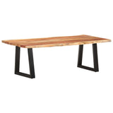 NNEVL Coffee Table with Live Edges 115x60x40 cm Solid Acacia Wood